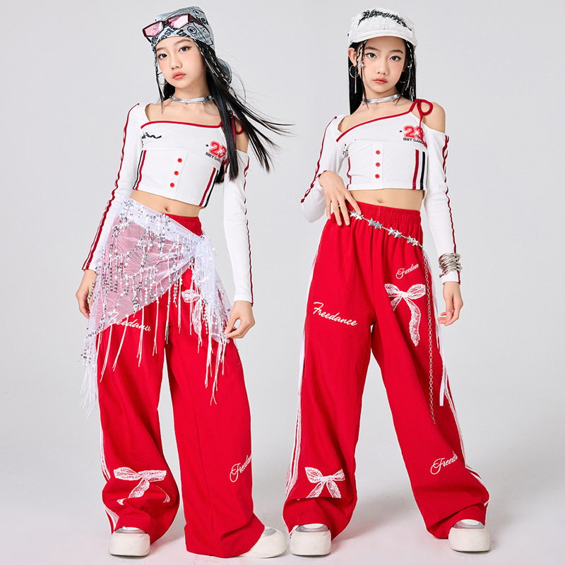 Girls Hip Hop Clothes White To - Street Fashion Kpop avaliação e preço