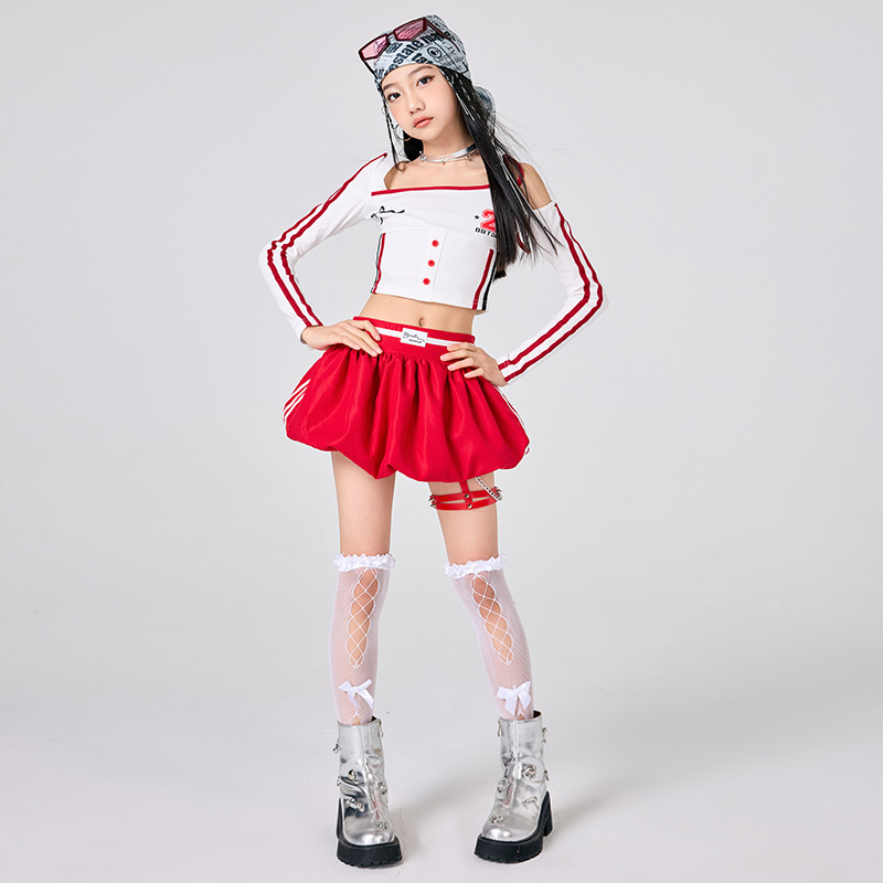 Girls Hip Hop Clothes White To - Street Fashion Kpop avaliação e preço