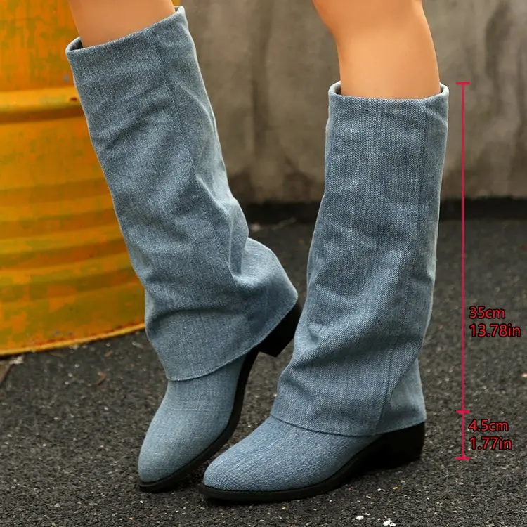 Women's Knee High Boots Autumn - Street Fashion Winter avaliação e preço