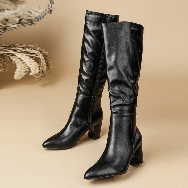 Liyke Fashion Pleated Leather  - Street Fashion Winter avaliação e preço