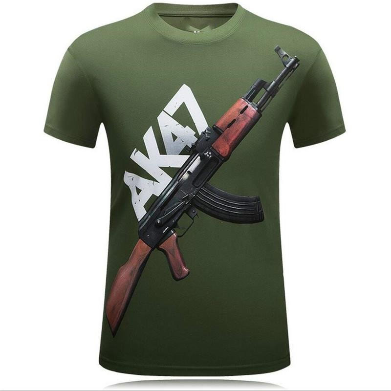 Tough Guy Style 3D Print T-shi - Street Fashion For Short Guys avaliação e preço
