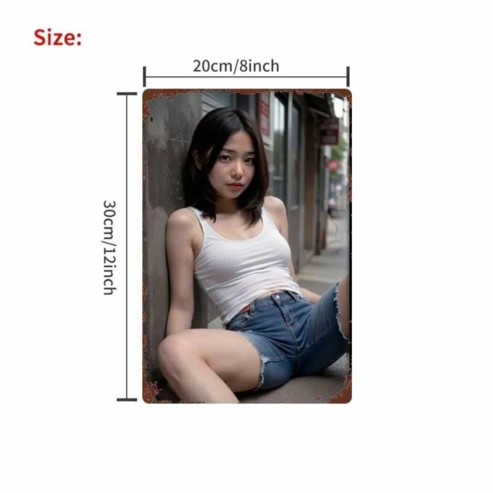 New Trendy HD Metal Wall Art - - Street Fashion Asian avaliação e preço