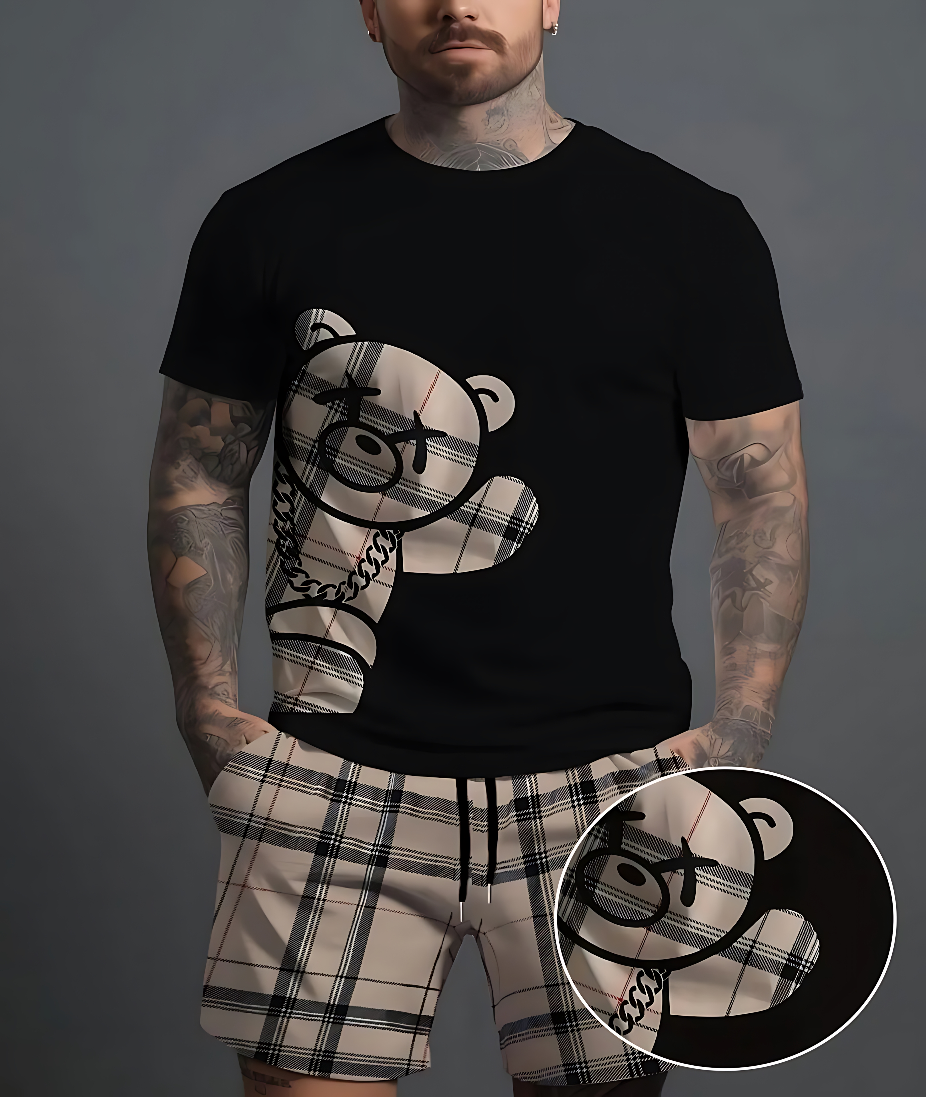 The 2025 summer new men's set  - Street Fashion Men 2025 avaliação e preço