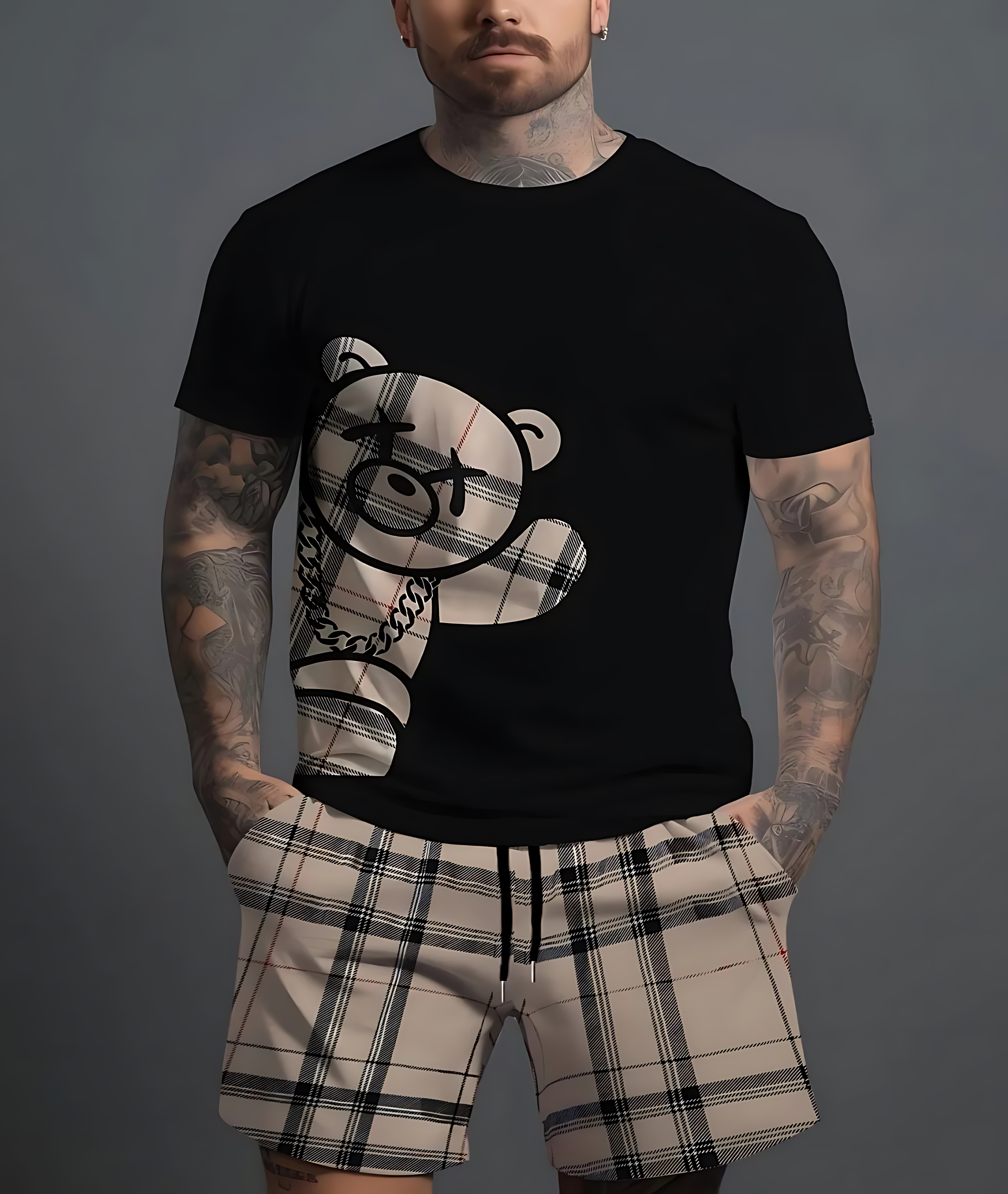 The 2025 summer new men's set  - Street Fashion Men 2025 avaliação e preço