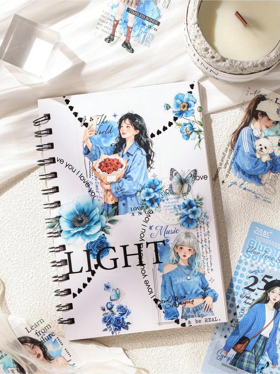 10Pcs Fashionable Girl Sticker - Street Fashion Magazines avaliação e preço