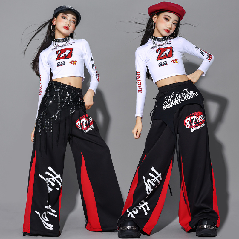2025 Jazz Dance Clothes Girls  - Street Fashion Kpop avaliação e preço