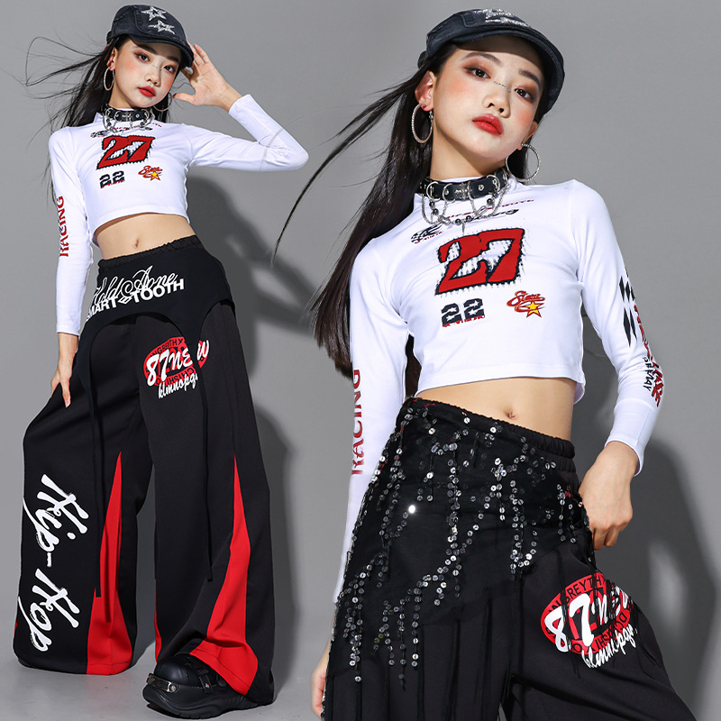 2025 Jazz Dance Clothes Girls  - Street Fashion Kpop avaliação e preço