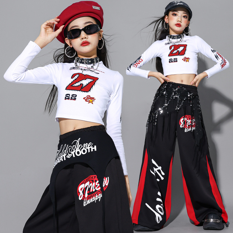 2025 Jazz Dance Clothes Girls  - Street Fashion Kpop avaliação e preço