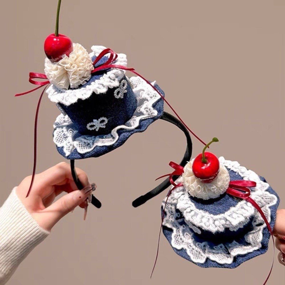 Elegant Cake Hat Hair Clip Cre - Mesh Top Layering avaliação e preço