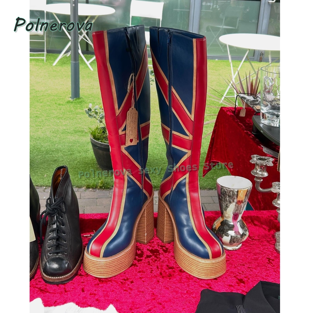 Union Jack Platform Fashion Bo - Street Fashion Trends 2025 avaliação e preço