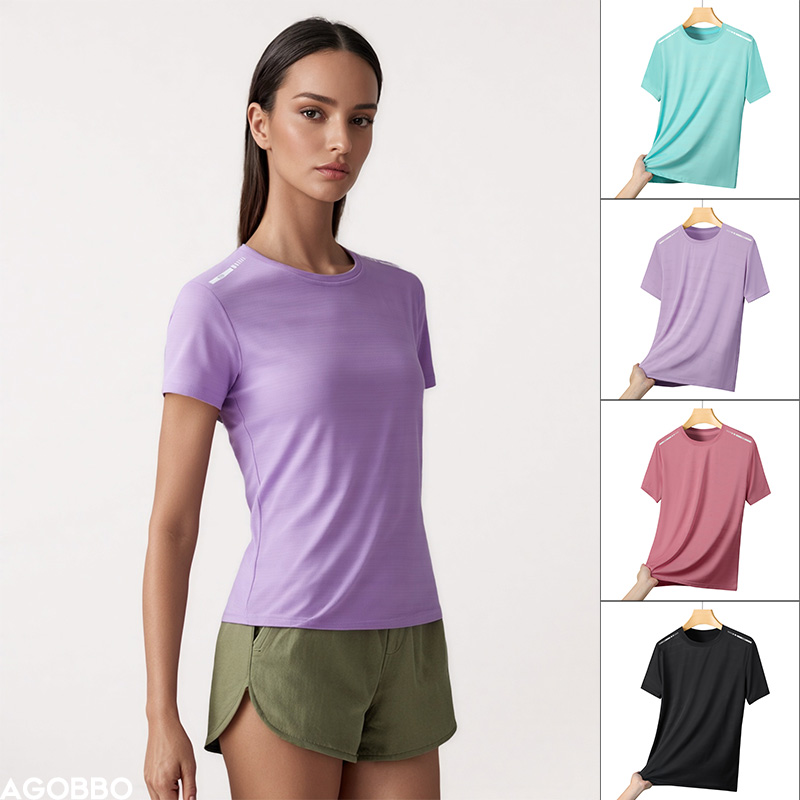 Women Reflective Running T-Shi - Mesh Top Layering avaliação e preço